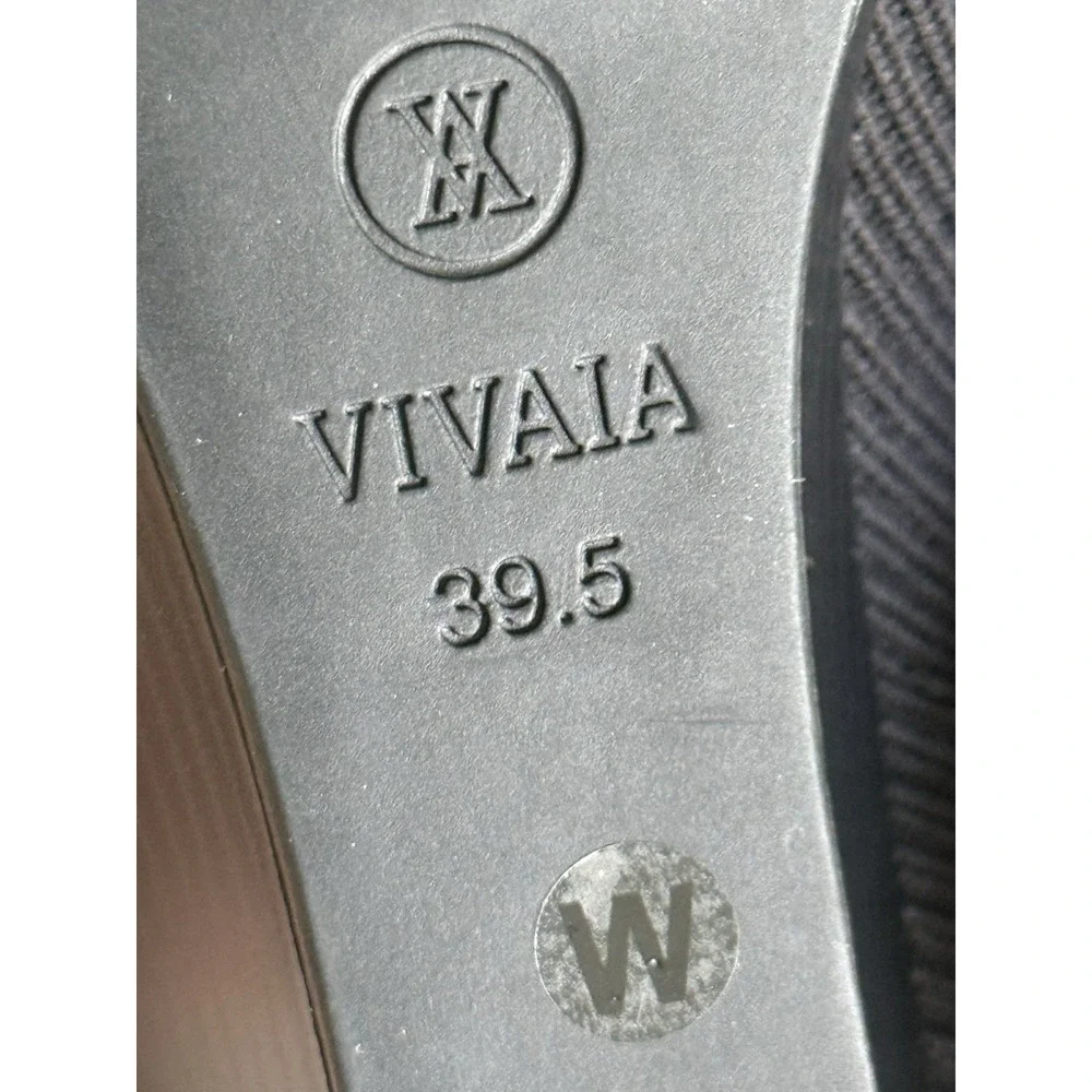 Vivaia Shoes Margot Wedge Pro Square-Toe Heels Womens EU 39.5 Black Shoes Ribbed